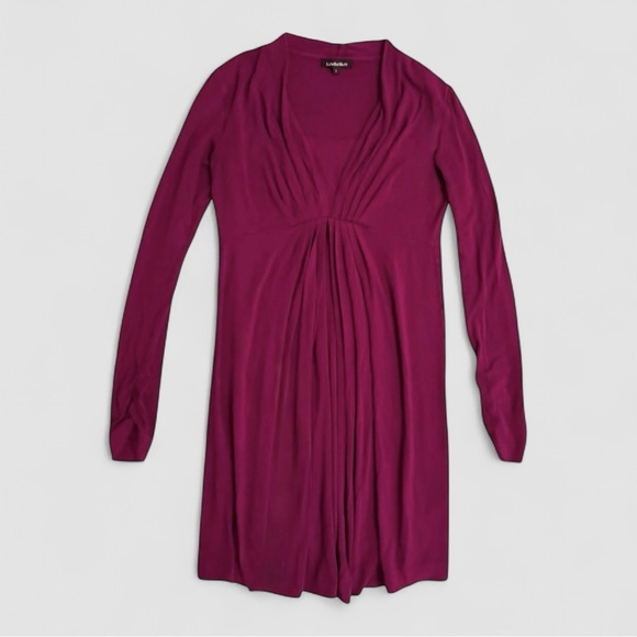Isabella Oliver Dresses & Skirts - Isabella Oliver Plum Pleated Maternity Tunic Dress – Size 3
